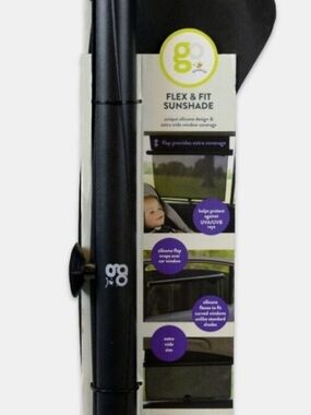 Window Shade By Goldbug car Flex & Fit Sunshade - Black